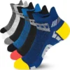 125 Pairs Mixed Cotton Ankle Sports Socks Wholesale Job Lot (25 x 5 Packs)