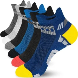 125 Pairs Mixed Cotton Ankle Sports Socks Wholesale Job Lot (25 x 5 Packs)